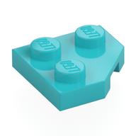 Wedge Plate 2 x 2 Cut Corner (Medium Azure)