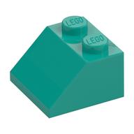 Brick Sloped 45° 2 x 2 (Dark Turquoise)
