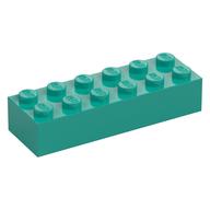 Brick 2 x 6 (Dark Turquoise)