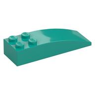 Brick Curved 6 x 2 (Dark Turquoise)
