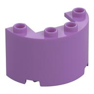 Cylinder Half 2 x 4 x 2 with 1 x 2 Cutout (Medium Lavender)