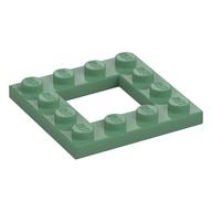 Plate Special 4 x 4 with 2 x 2 Opening (Sand Green)