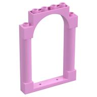 Panel 1 x 6 x 7 with 2 Columns and Arch (Bright Pink)