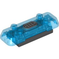 Light and Sound Brick 2 x 6 (Trans-Dark Blue)