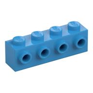 Brick Special 1 x 4 with 4 Studs on One Side (Dark Azure)