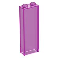 Brick 1 x 2 x 5 without Side Supports (Trans-Dark Pink)