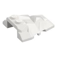 Brick Wedged, Sloped 4 x 4 Fractured Polygon Top (White)