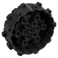 Wheel Hard Plastic with Small Cleats (Pearl Titanium)