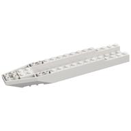 Brick Wedged, Sloped Inverted 16 x 4 x 1 1/3 Cockpit (White)