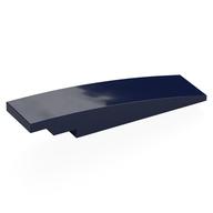 Brick Curved 8 x 2 No Studs (Dark Blue)