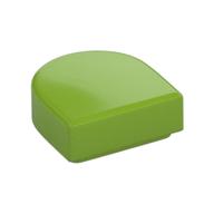 Tile Round 1 x 1 Half Circle (Lime)