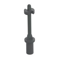 Bar 3L with Handle, Stop Ring and Side Stops (Minifig Ski Pole) (Dark Bluish Gray)