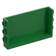 Panel 1 x 6 x 3 with Studs on Sides (Green)