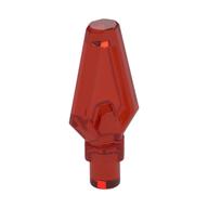 Weapon Pike / Spear Tip with Bar (Trans-Red)
