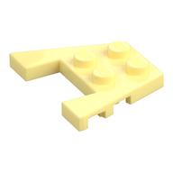 Wedge Plate 3 x 4 with Stud Notches [Reinforced Underside] (Bright Light Yellow)