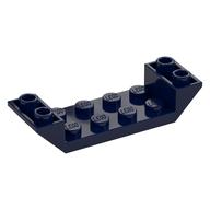 Brick Sloped Inverted 45° 6 x 2 Double with 2 x 4 Recessed (Dark Blue)