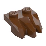 Plate Special 2 x 3 with Rocks (Reddish Brown)