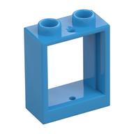 Window 1 x 2 x 2 Flat Front (Dark Azure)