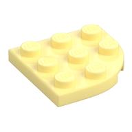 Plate Round Corner 3 x 3 (Bright Light Yellow)