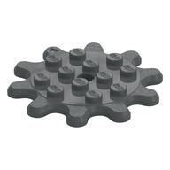 Plate Special 4 x 4 Splat Gear, 10 Teeth (Dark Bluish Gray)