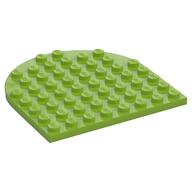 Plate 8 x 8 with Rounded End (Lime)