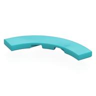 Tile 4 x 4 Curved, Macaroni (Medium Azure)