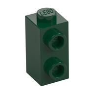 Brick Special 1 x 1 x 1 2/3 with Studs on 1 Side (Dark Green)