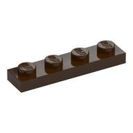 Plate 1 x 4 (Dark Brown)