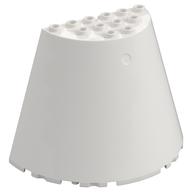 Cone Half 10 x 5 x 6 [Plain] (White)