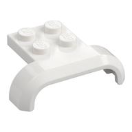 Wheel Arch, Mudguard 3 x 4 with 2 x 2 Plate (White)