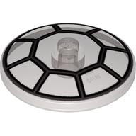 Dish 4 x 4 Inverted with Open Stud [Radar] with Cockpit Print (Trans-Brown)