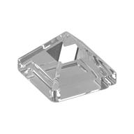 Brick Sloped 45° 1 x 1 x 2/3 Quadruple Convex [Pyramid] (Trans-Clear)