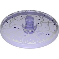 Dish 4 x 4 Inverted [Radar] with White Force Field Print (Trans-Purple)