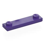 Plate Special 1 x 4 with 2 Studs with Groove [New Underside] (Dark Purple)