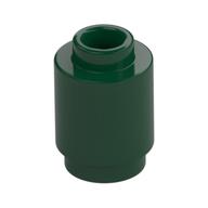 Brick Round 1 x 1 Open Stud (Dark Green)