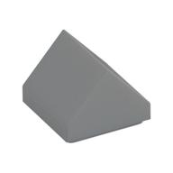 Brick Sloped Double 45° 1 x 1 (Light Bluish Gray)