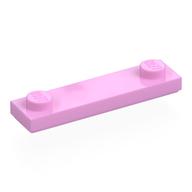 Plate Special 1 x 4 with 2 Studs with Groove [New Underside] (Bright Pink)