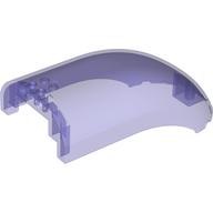 Windscreen 16 x 8 x 6 Curved with 3 Pin Holes (Trans-Purple)