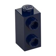 Brick Special 1 x 1 x 1 2/3 with Studs on 1 Side (Dark Blue)