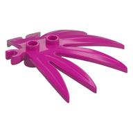 Plant, Leaves 6 x 5 Swordleaf with Clip [Thick Open O Clip] (Magenta)
