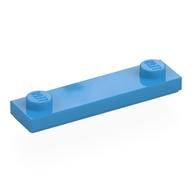 Plate Special 1 x 4 with 2 Studs with Groove [New Underside] (Dark Azure)