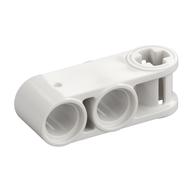 Technic Axle and Pin Connector Perpendicular 3L with 2 Pin Holes (White)