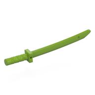 Weapon Sword / Katana / Shamshir with Capped Pommel [Square Guard] (Lime)