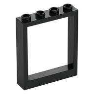 Door Frame 1 x 4 x 4, no Holes (Black)