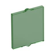 Glass for Window 1 x 2 x 2 Flat (Trans-Green)