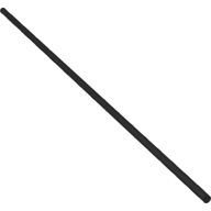 Hose, Pneumatic 4mm D. 43L / 34.6cm (Black)