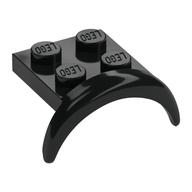 Wheel Arch, Mudguard 2 x 3 x 1 1/3 with 2 x 2 Plate (Black)