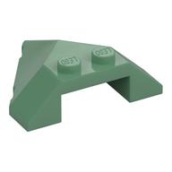 Brick Wedged, Sloped 4 x 4 Pointed (Sand Green)