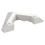 Brick Wedged, Sloped 45° 6 x 8 with Pointed Cutout (White)