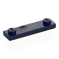 Plate Special 1 x 4 with 2 Studs with Groove [New Underside] (Dark Blue)
